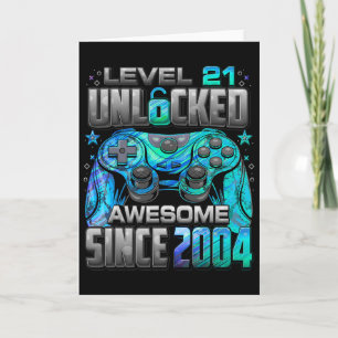 Level 21 freigeschaltet Großartig seit dem 21. Geb Karte