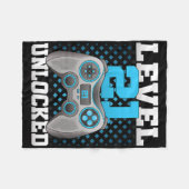 Level 21 freigeschaltet Videospiel 21. Geburtstag Fleecedecke (Vorderseite (Horizontal))