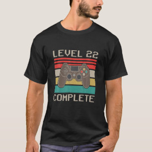 Level 22 Complete Video Gamer - 22. Hochzeitstag T-Shirt