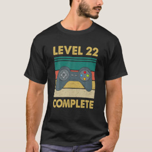 Level 22 Complete Video Gamer - 22. Hochzeitstag T-Shirt