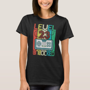 Level 23 Unlocks Videospiel 23 Geburtstag T-Shirt