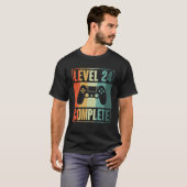 Level 24 Complete Video Gamer - 24Th Wedding Anive T-Shirt (Vorne ganz)