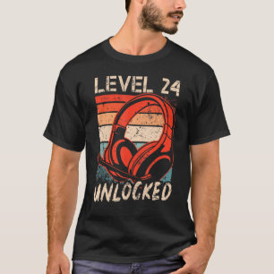 Level 24 Unlocks Bo 24. Geburtstag T-Shirt
