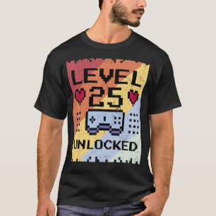 Level 25 Unlock Gamer Boy 25. Geburtstag Boy Gami T-Shirt