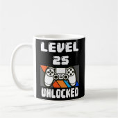 Level 25 Unlocked Video Game 25th Birthday Gift  Kaffeetasse (Links)