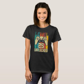 Level 25 Unlocks Videospiel 25 Geburtstag T-Shirt (Vorne ganz)