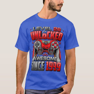 Level 26 freigeschaltet Awesome seit 1999 26. Gebu T-Shirt