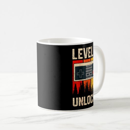 Level 26 Unlocked Video Game Controller Birthday M Kaffeetasse (VorderseiteRechts)