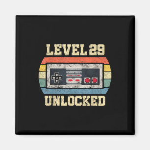 Level 29 freigeschaltet 29 Jahre altes Geschenk Lu Magnet