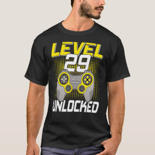 Level 29 Unlock Gaming 29. Geburtstag Gamer T-Shirt