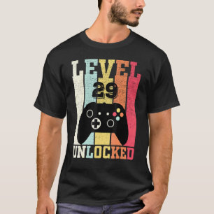 Level 29 Unlock Video Gamer 29. Geburtstag T-Shirt