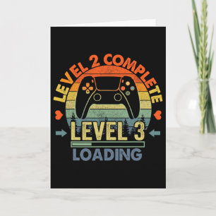 Level 2 Abgeschlossen 2 Jubiläumsgeschenk 2. Hochz Karte