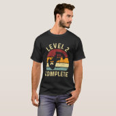Level 2 Complete 2 Year Anniversary 2Nd Wedding Fo T-Shirt (Vorne ganz)