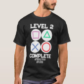 Level 2 Complete Gamer-Paar-Matching T-Shirt (Vorderseite)