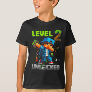Level 2 Freigeschaltet Lustiger Geburtstagsjunge P T-Shirt