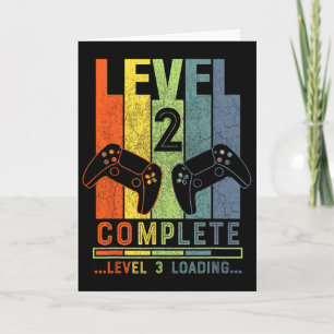 Level 2 Komplette Gamer-Geschenke 2 Jahre Hochzeit Karte