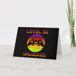 Level 30 erreicht 30. Geburtstagsgeschenk für Vide Karte
