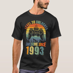 Level 30 Unlock 30. Geburtstag Gamer 1993 Boys G T-Shirt
