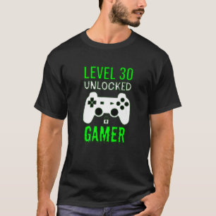 Level 30 Unlock Gamer - Funny Gamer 30. Birthda T-Shirt