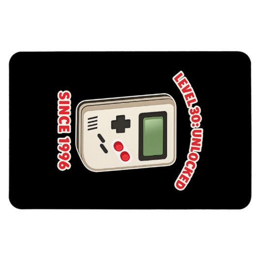 Level 30: Unlocked Since 1996 Magnet (Horizontal)