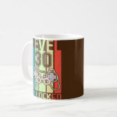 Level 30 Unlocked Video Gamer 30th Birthday Gifts Kaffeetasse (Vorderseite Links)