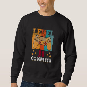 Level 31 Vollständiges 31. Geburtstags-Videospiel Sweatshirt
