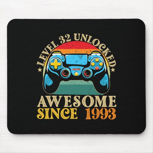 Level 32 freigeschaltet Großartig Seit 1993 32. Ge Mousepad (Vorne)