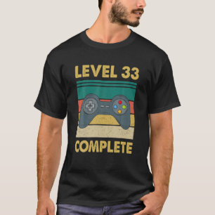 Level 33 Complete Video Gamer - 33. Hochzeitstag T-Shirt