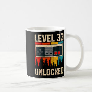 Level 33 freigeschaltet Videospiel-Controller Gebu Kaffeetasse