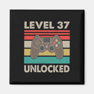 Level 37 freigeschaltet - 1983 37. Geburtstagsgesc Magnet