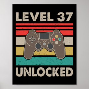Level 37 freigeschaltet - 1983 37. Geburtstagsgesc Poster