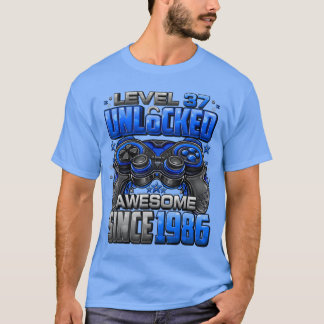 Level 37 freigeschaltet Großartig Seit 1986 37. Ge T-Shirt