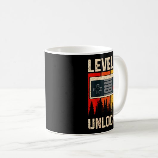 Level 37 Unlocked Video Game Controller Birthday M Kaffeetasse (VorderseiteRechts)
