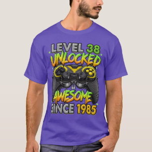 Level 38 freigeschaltet Großartig seit 1985 38. Ge T-Shirt