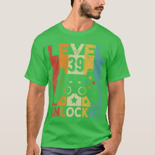 Level 39 freigeschaltete Spiele-Steuerung 39. Gebu T-Shirt