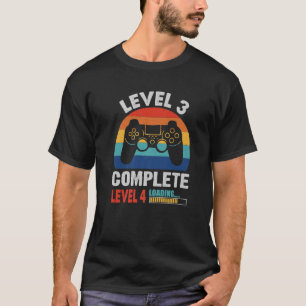 Level 3 Complete Gamer Vintage 3 Years Wedding Ann T-Shirt