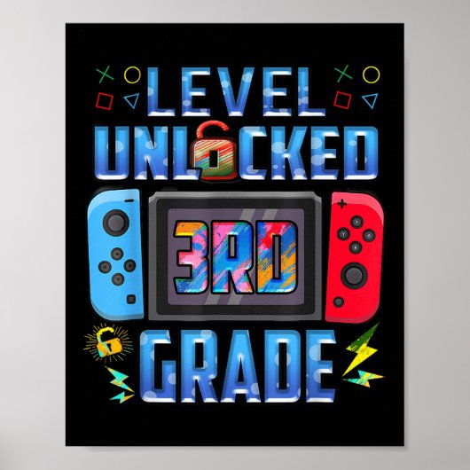 Level 3. Klasse freigeschaltet Zurück zur Schule E Poster (Vorne)