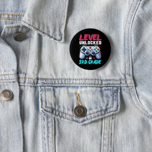 Level 3rd Grade Unlocked Back To School Team Third Button (Beispiel)