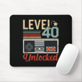 Level 40 freigeschalteter Videospiel-Controller 40 Mousepad (Mit Mouse)