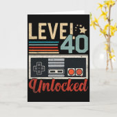 Level 40 freigeschalteter Videospielcontroller 40. Karte (Gelbe Blume)