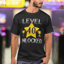 Level 40 Unlock Retro 1980er Gamer-Shirt