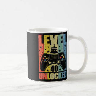 Level 40 Unlock Video Game 40. Geburtstag Gamer B Kaffeetasse