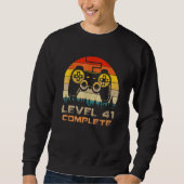 Level 41 Complete  Celebrate 41st Wedding Annivers Sweatshirt (Vorderseite)