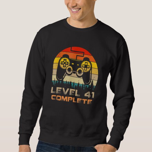 Level 41 Complete  Celebrate 41st Wedding Annivers Sweatshirt (Vorderseite)