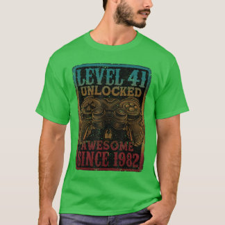 Level 41 freigeschaltet Großartig seit 1982 41. Ge T-Shirt