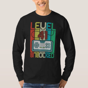 Level 41 Unlocks Videospiel 41 Geburtstag T-Shirt