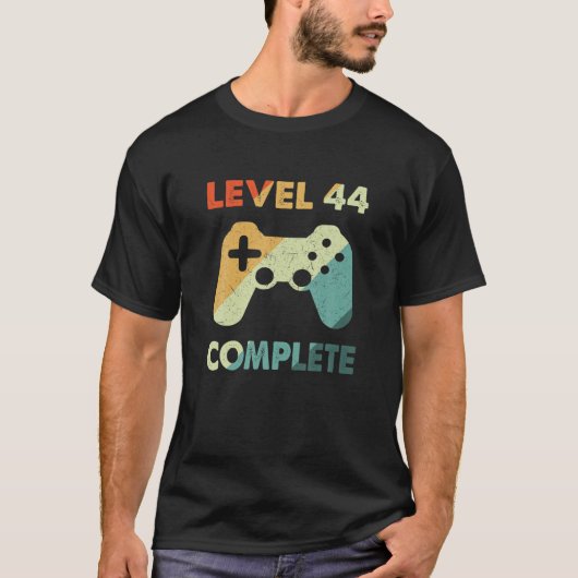 Level 44 Complete Video Gamer - 44Th Wedding Anive T-Shirt (Vorderseite)