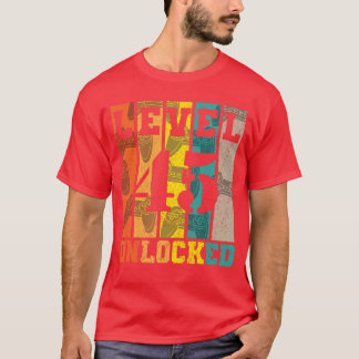Level 45 freigeschaltet 45. Geburtstag Gaming Game T-Shirt