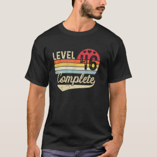 Level 46 Vollendet 46. Hochzeitstag 46 Jahr T-Shirt