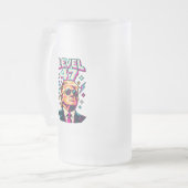 Level 47 Neon-Arcade beidseitig Mattglas Bierglas (Vorderseite Links)